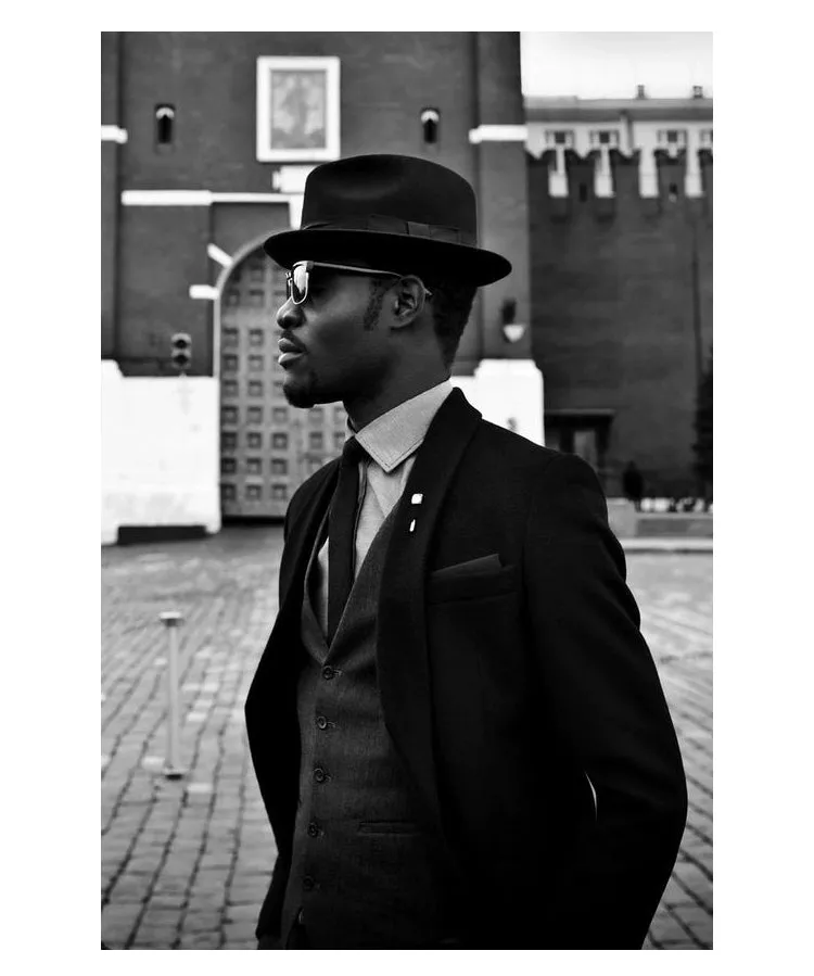 Fez Vintage Large Hemming Wool Men's Hat