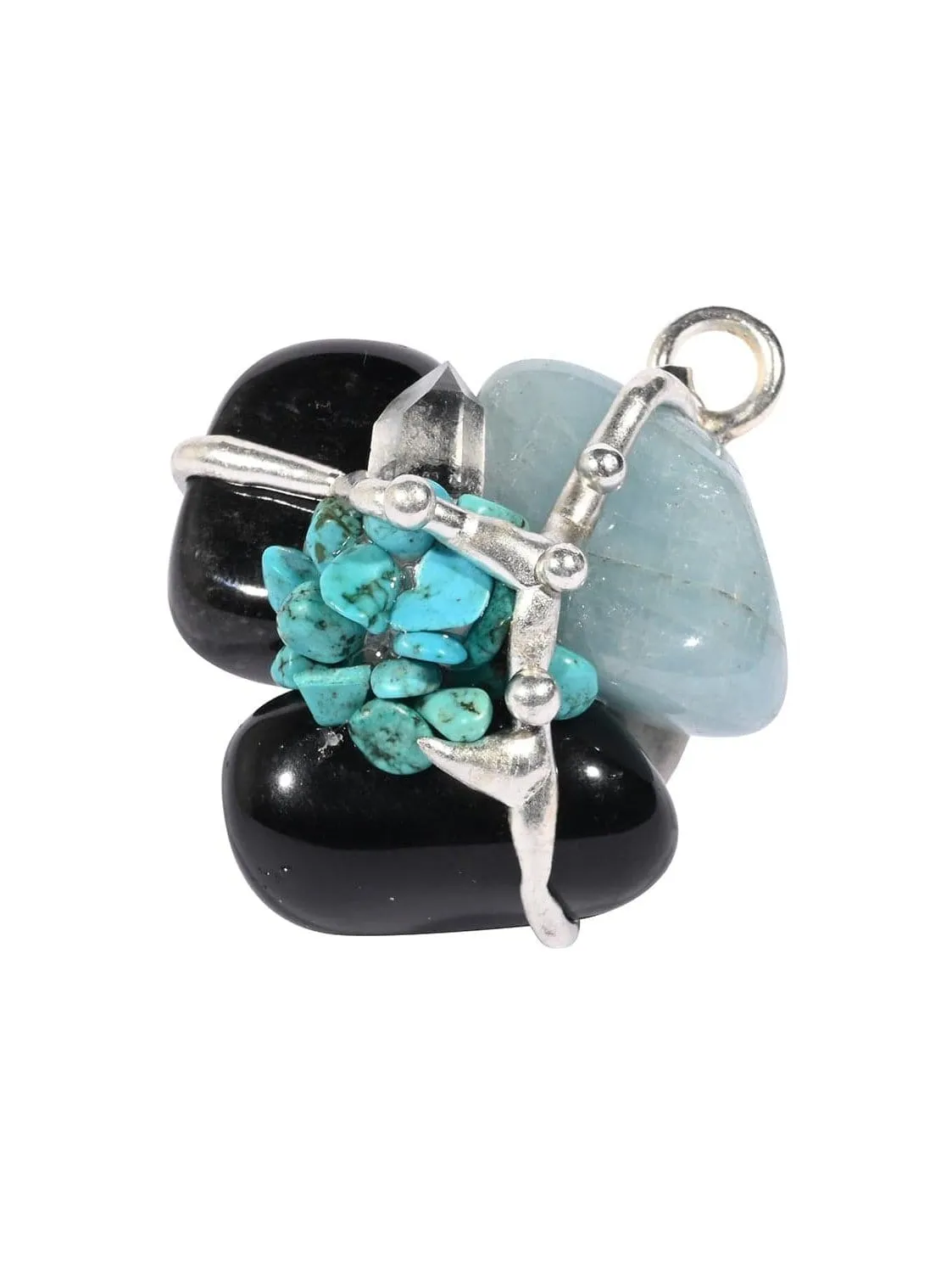 Keep Me Safe Gemstone Amulet Pendant