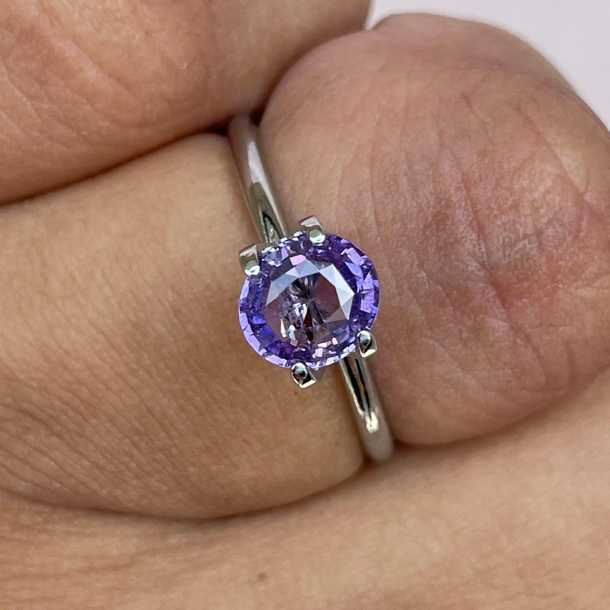 violet sapphire gemstones. buy loose gems to design your own engagement ring with natural purple indigo mauve sapphire stone 1.28 crt. create my purple sapphire engagement rings